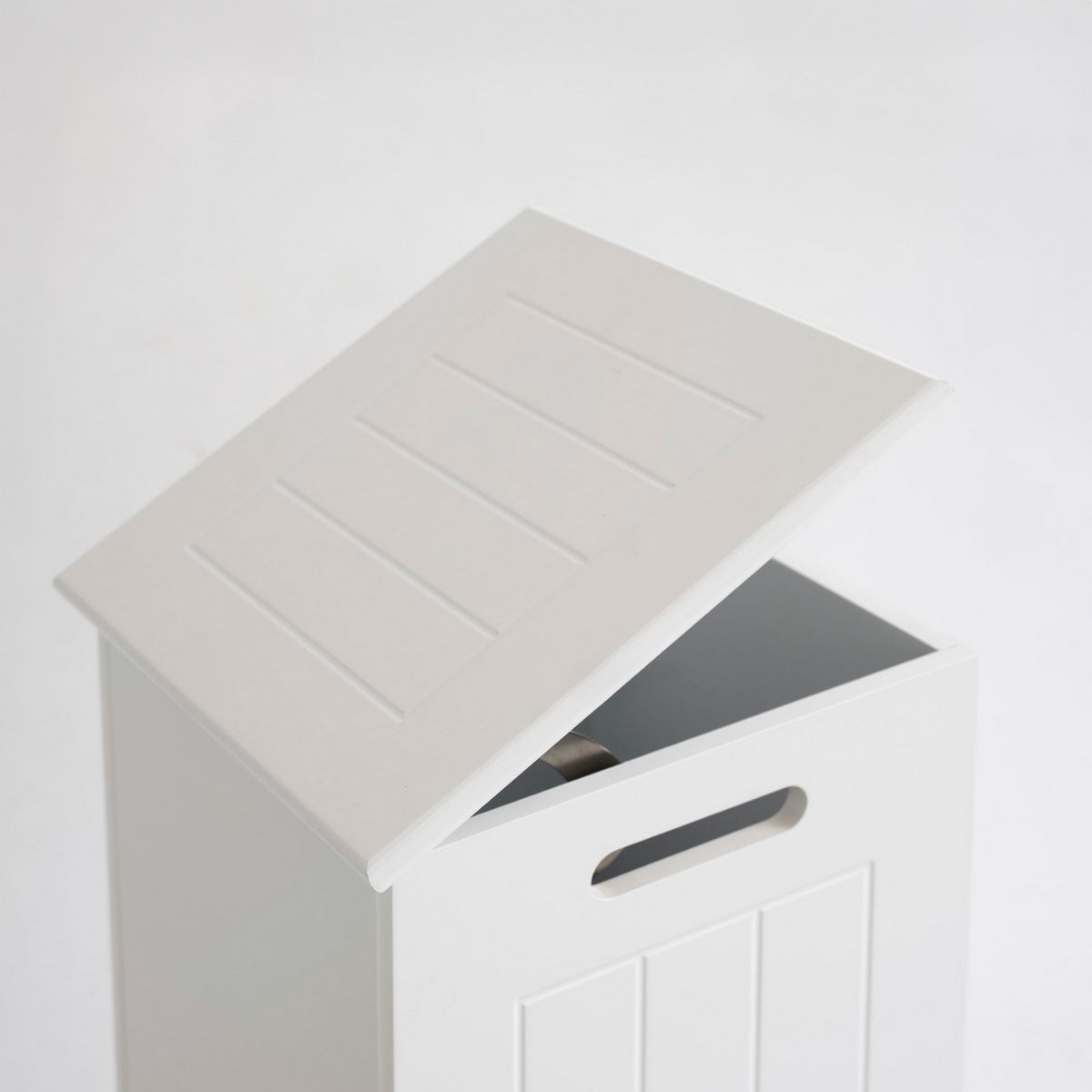 Cesto de ropa arcón blanco contemporáneo de 60x30x30 cm