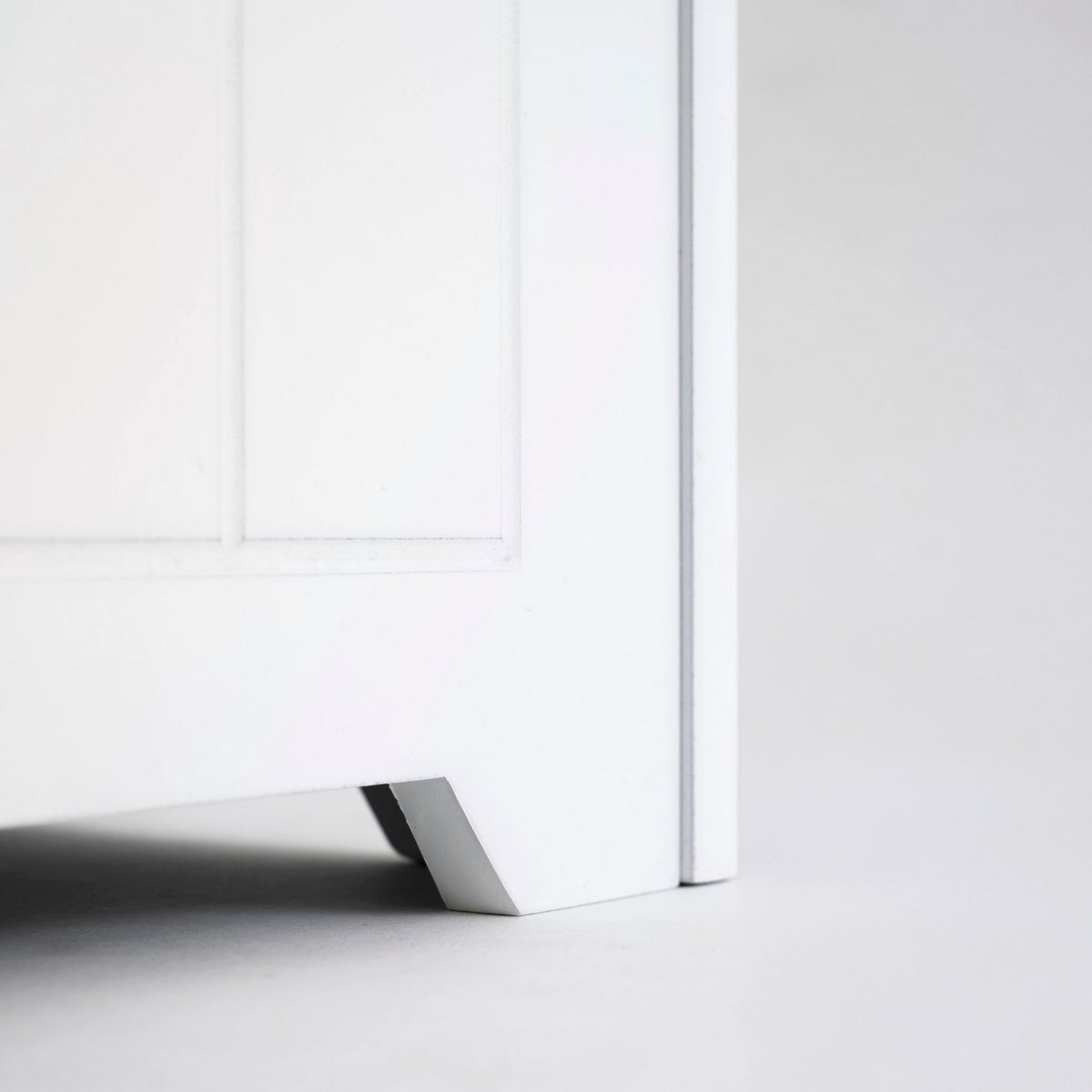 Cesto de ropa arcón blanco contemporáneo de 60x30x30 cm