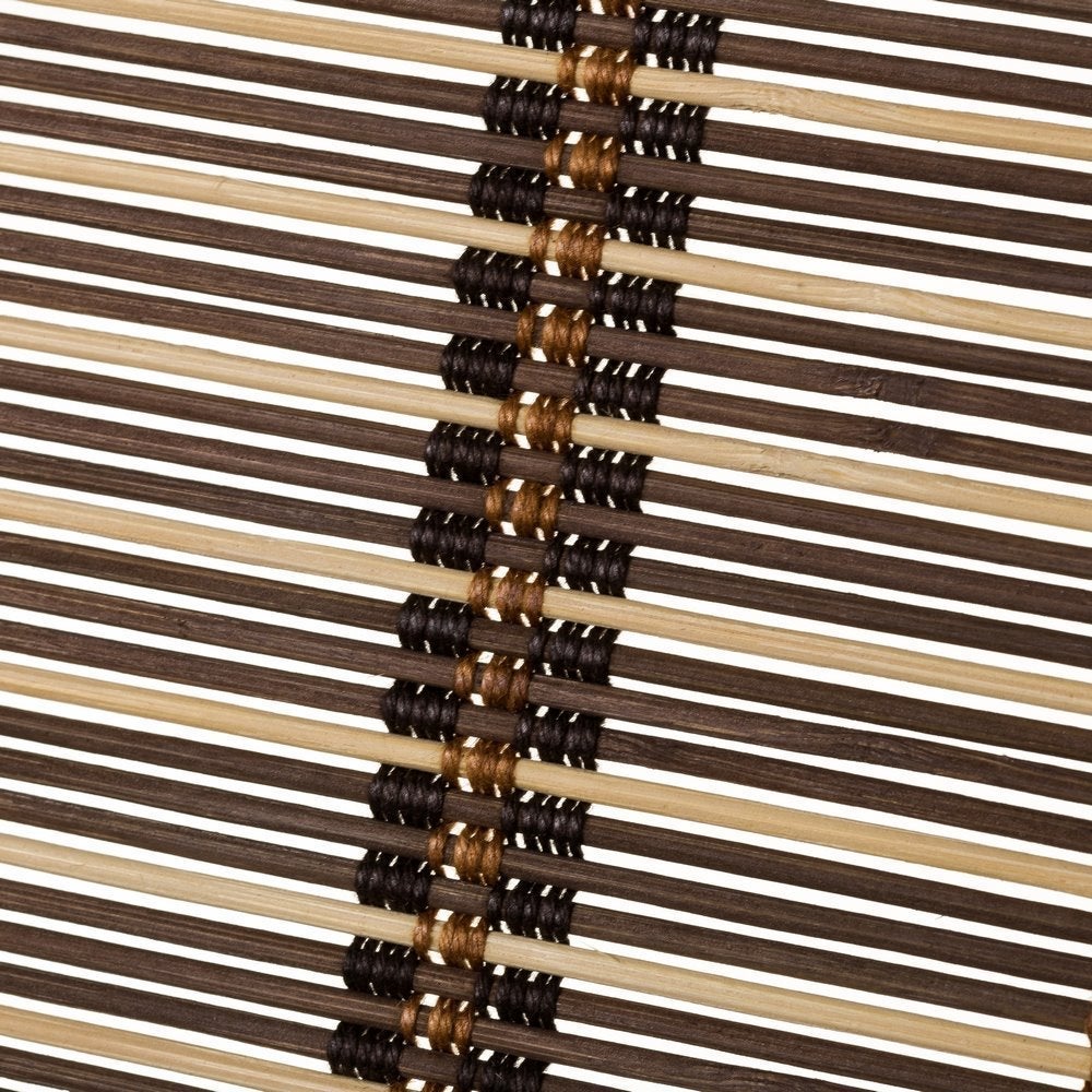 Estor enrollable marrón de varillas de bambú de 160x180 cm