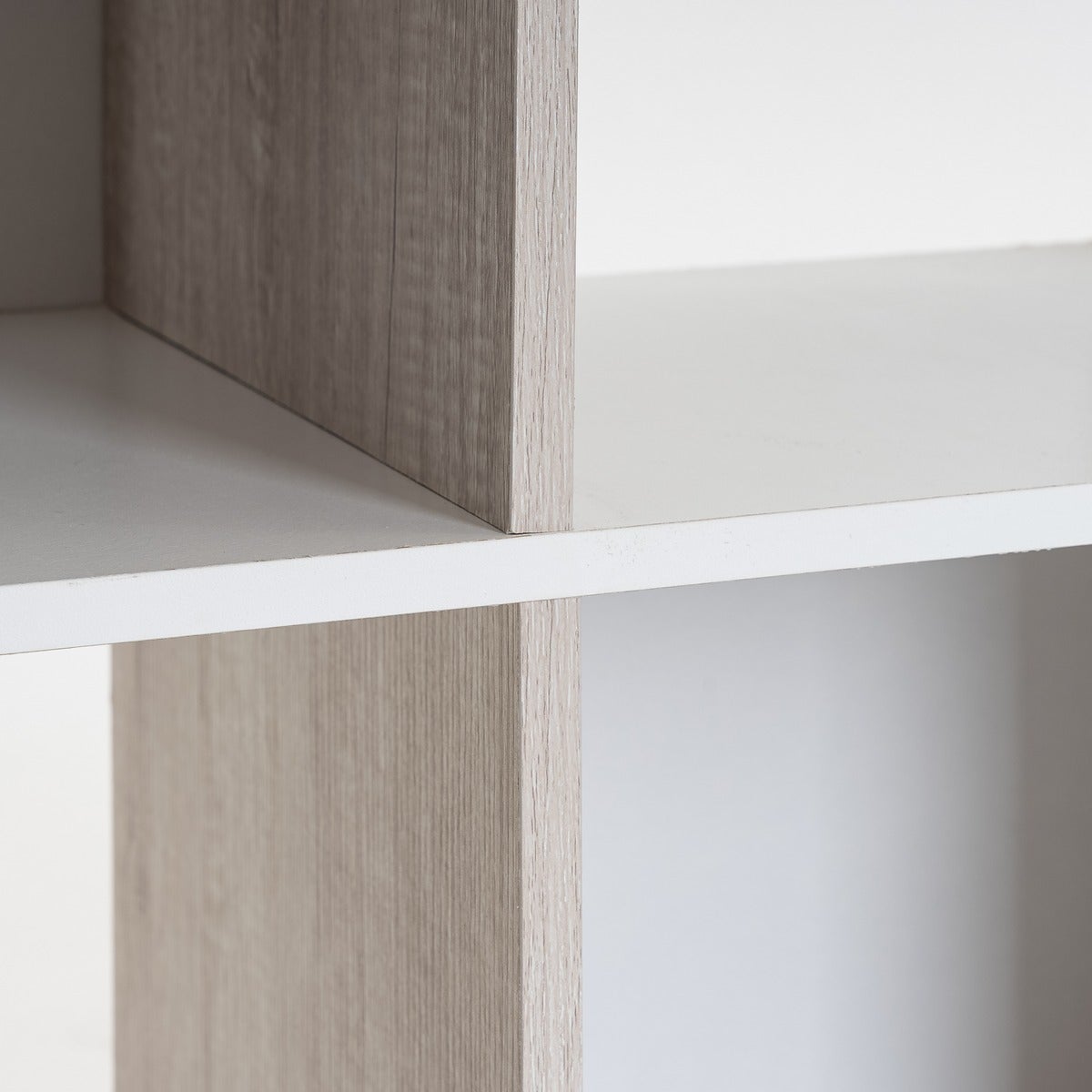 Estantería cubo de madera MDF blanca de 60x29x120 cm