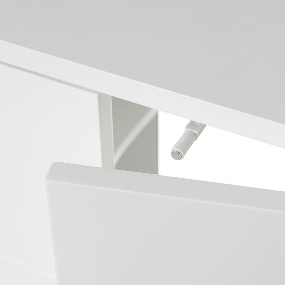 Mueble bajo lavabo pie de tablero laminado blanco de 56x30x60 cm