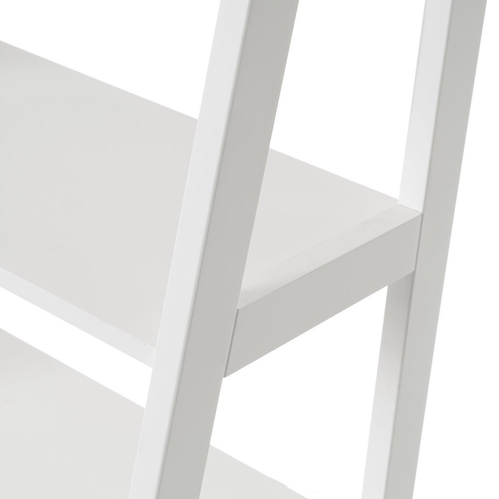 Estantería escalera con 4 estantes blanca de 43x90 cm