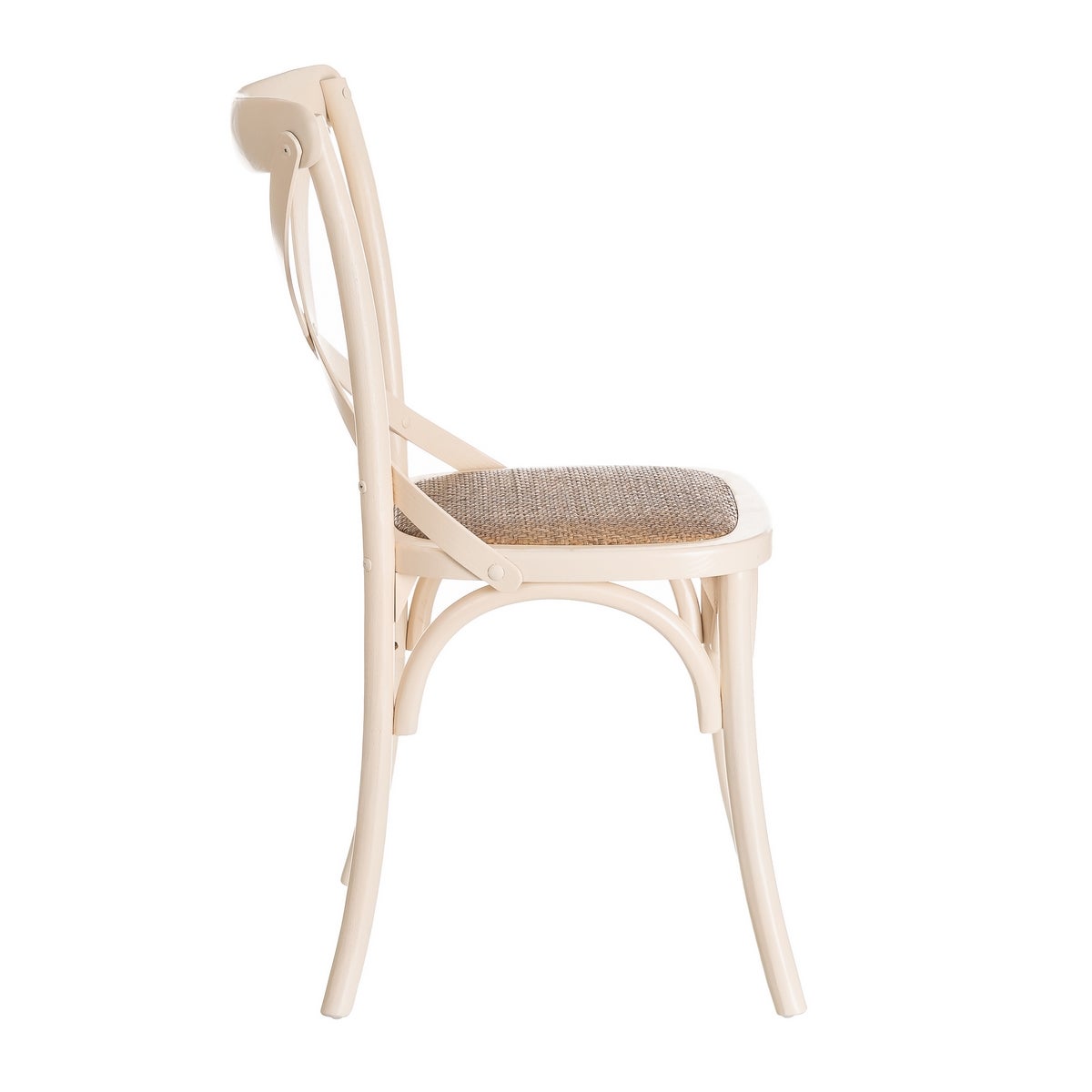 Pack de 2 sillas aspas blancas de madera de olmo
