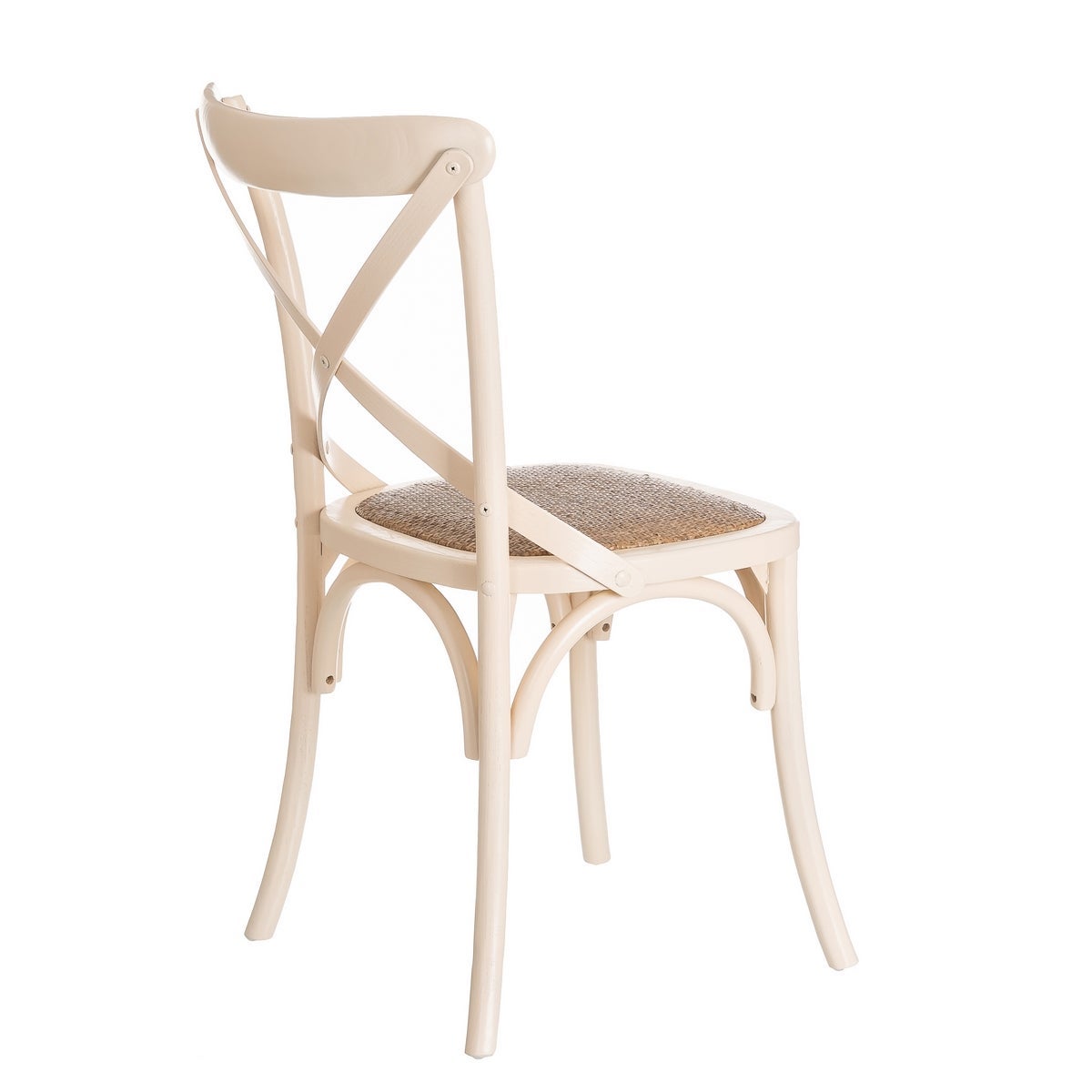 Pack de 2 sillas aspas blancas de madera de olmo