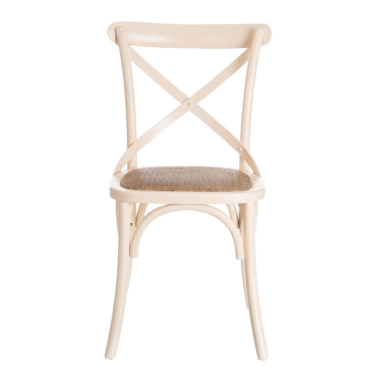Pack de 2 sillas aspas blancas de madera de olmo