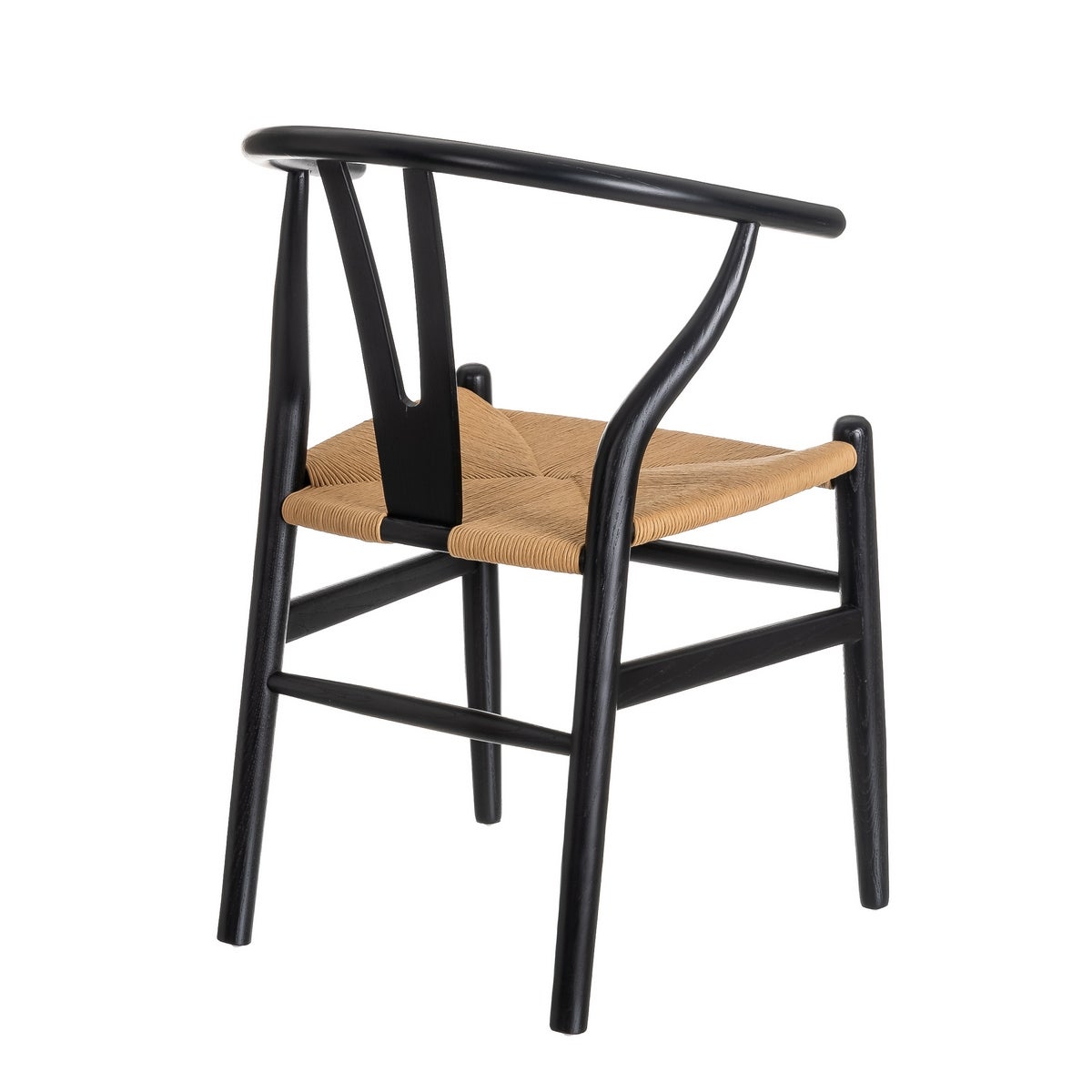 Pack de 2 sillas negras de madera de olmo
