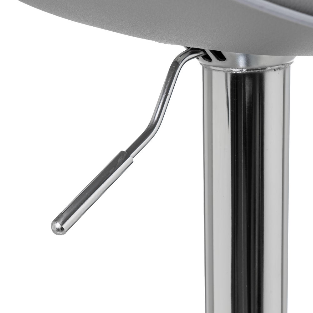 Set de 2 taburetes giratorios grises de 104 cm