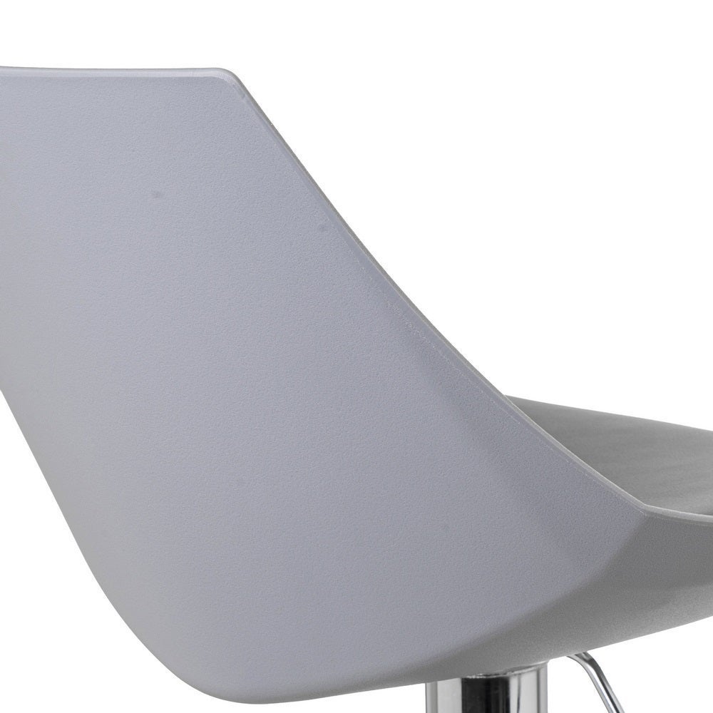 Set de 2 taburetes giratorios grises de 104 cm