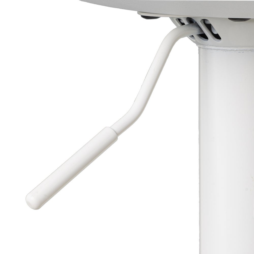 Set de 2 taburetes giratorios blancos de 104 cm