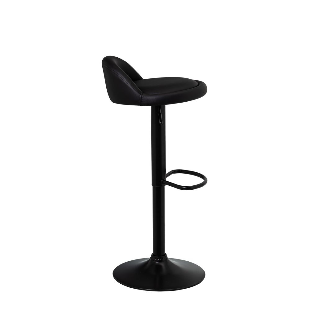 Set de 2 taburetes giratorios negros