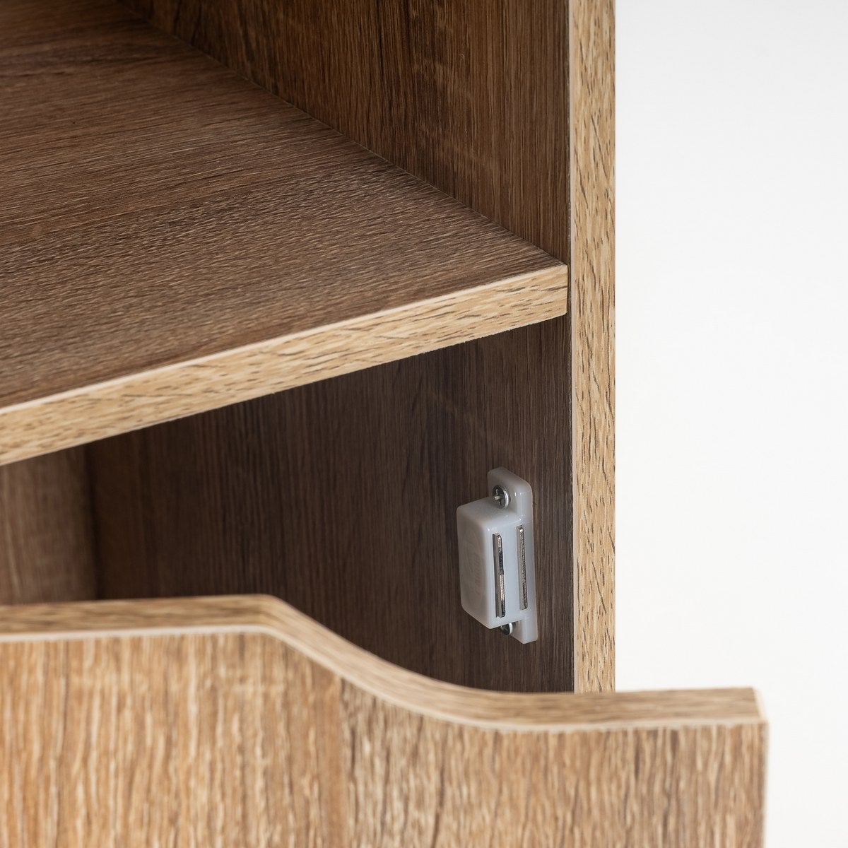 Set de 2 mesitas de noche con 1 puerta de MDF de 30x29x61 cm