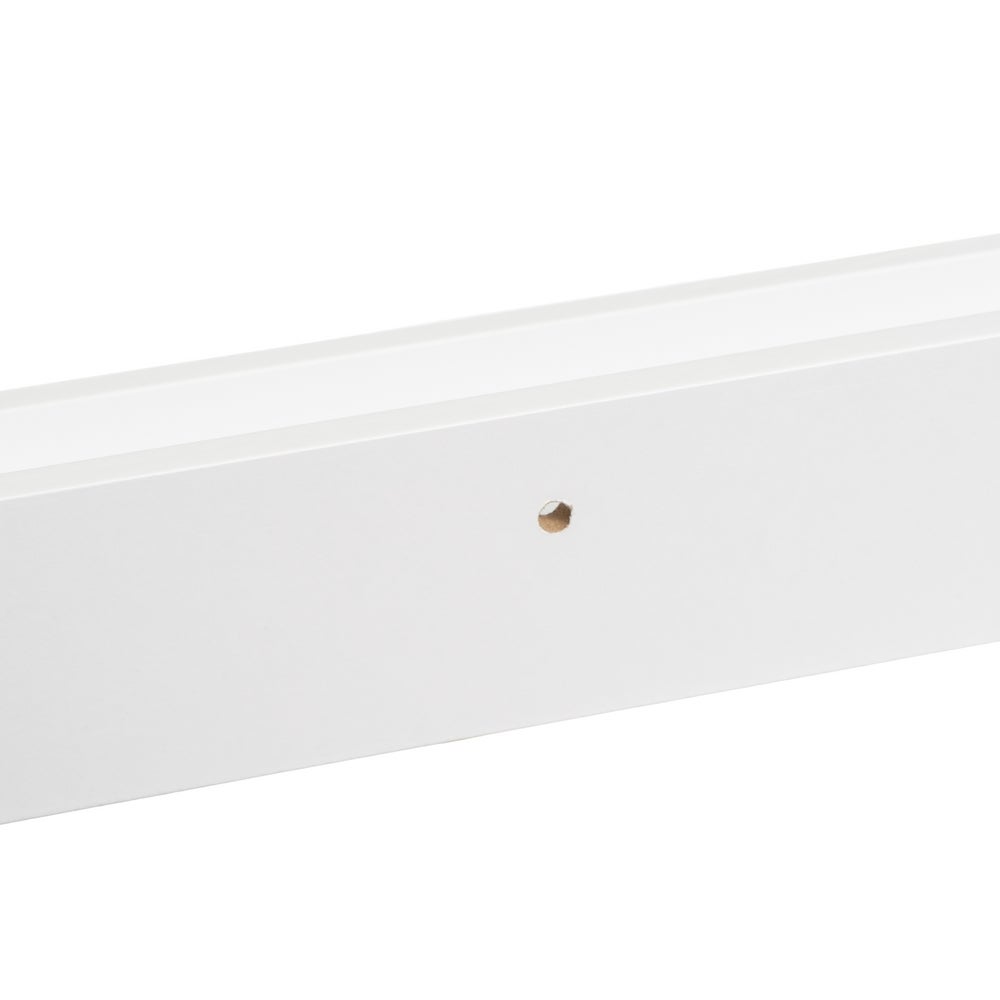 Set de 2 estantes repisa para cuadros de MDF blancos de 60 cm