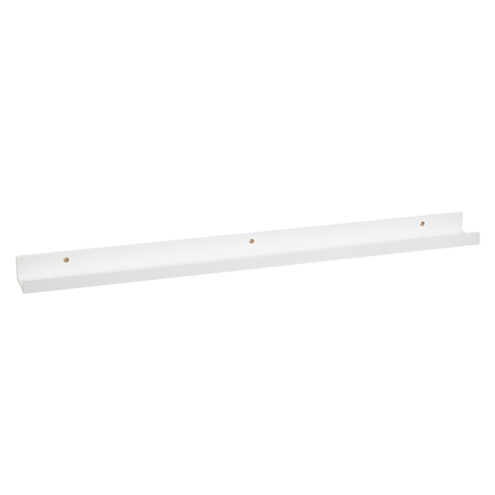 Set de 4 estantes repisa para cuadros de MDF blancos de 100 cm