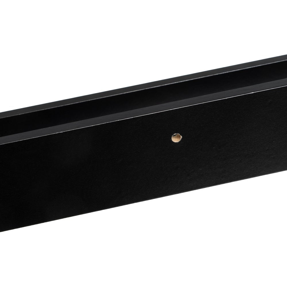 Set de 4 estantes repisa para cuadros de MDF negros de 100 cm