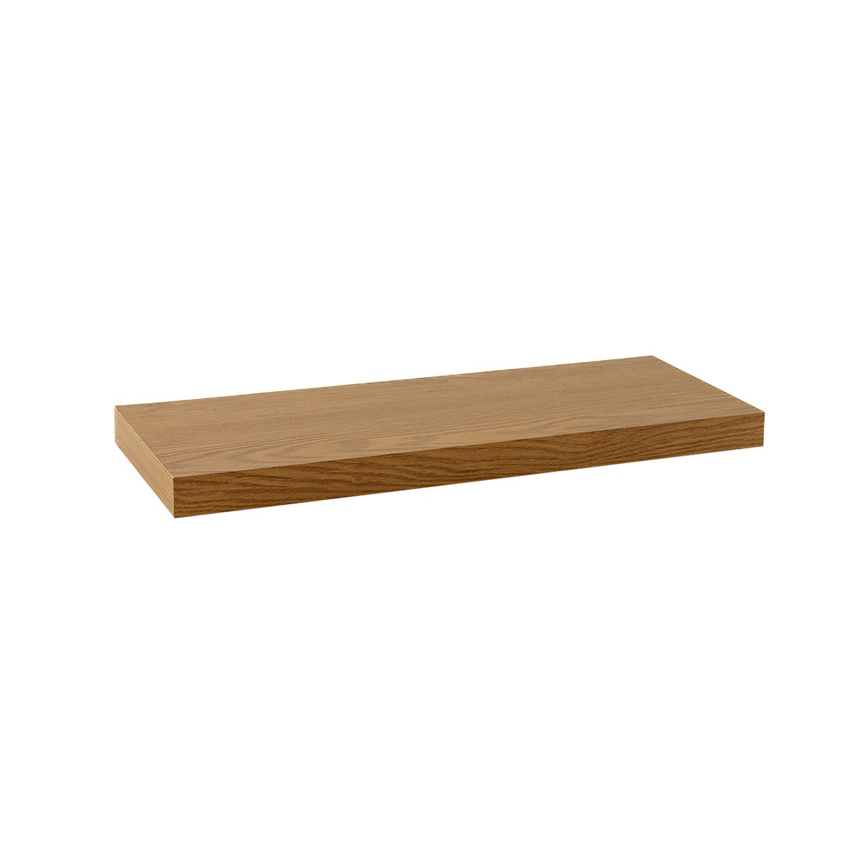 Set de 2 estantes flotantes de pared de MDF color roble de 60 cm