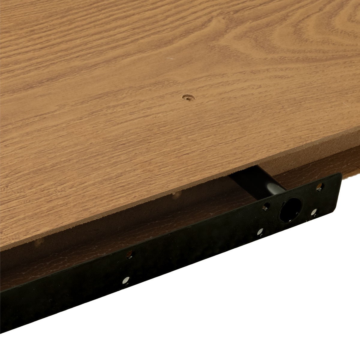 Conjunto de 2 prateleiras flutuantes de parede em MDF cor carvalho de 80 cm