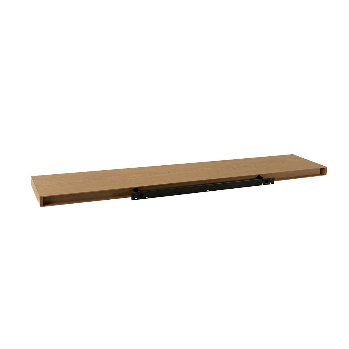 Set de 2 estantes flotantes de pared de MDF color roble de 120 cm
