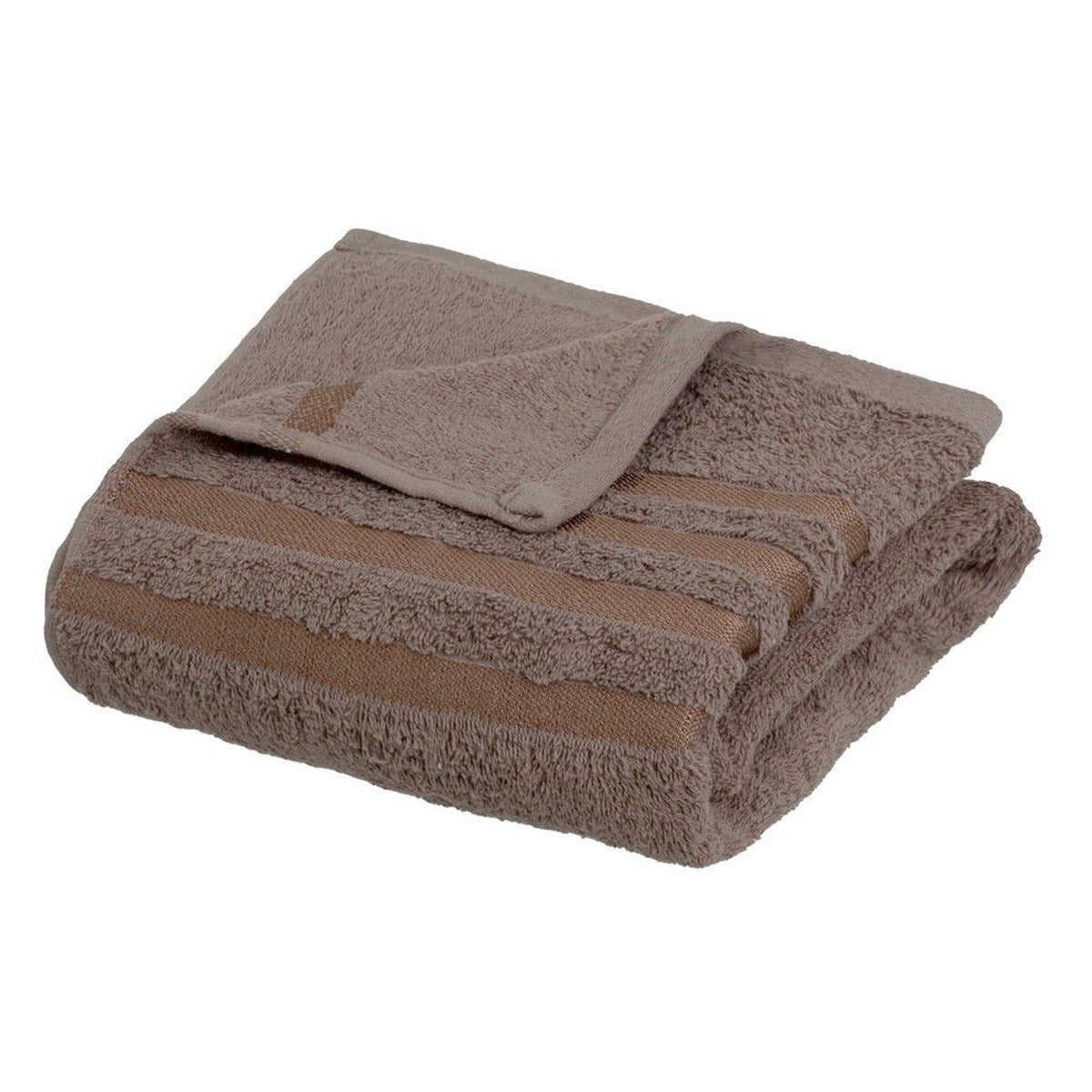 Juego de 8 toallas de baño color marrón de 140x70 cm de 450gr/m²