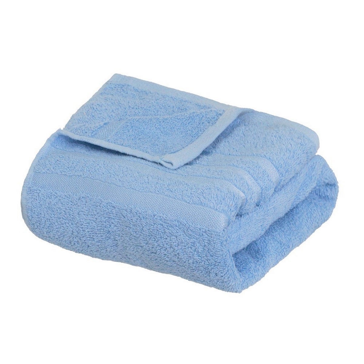 Juego de 8 toallas de baño color azul de 140x70 cm de 450gr/m²