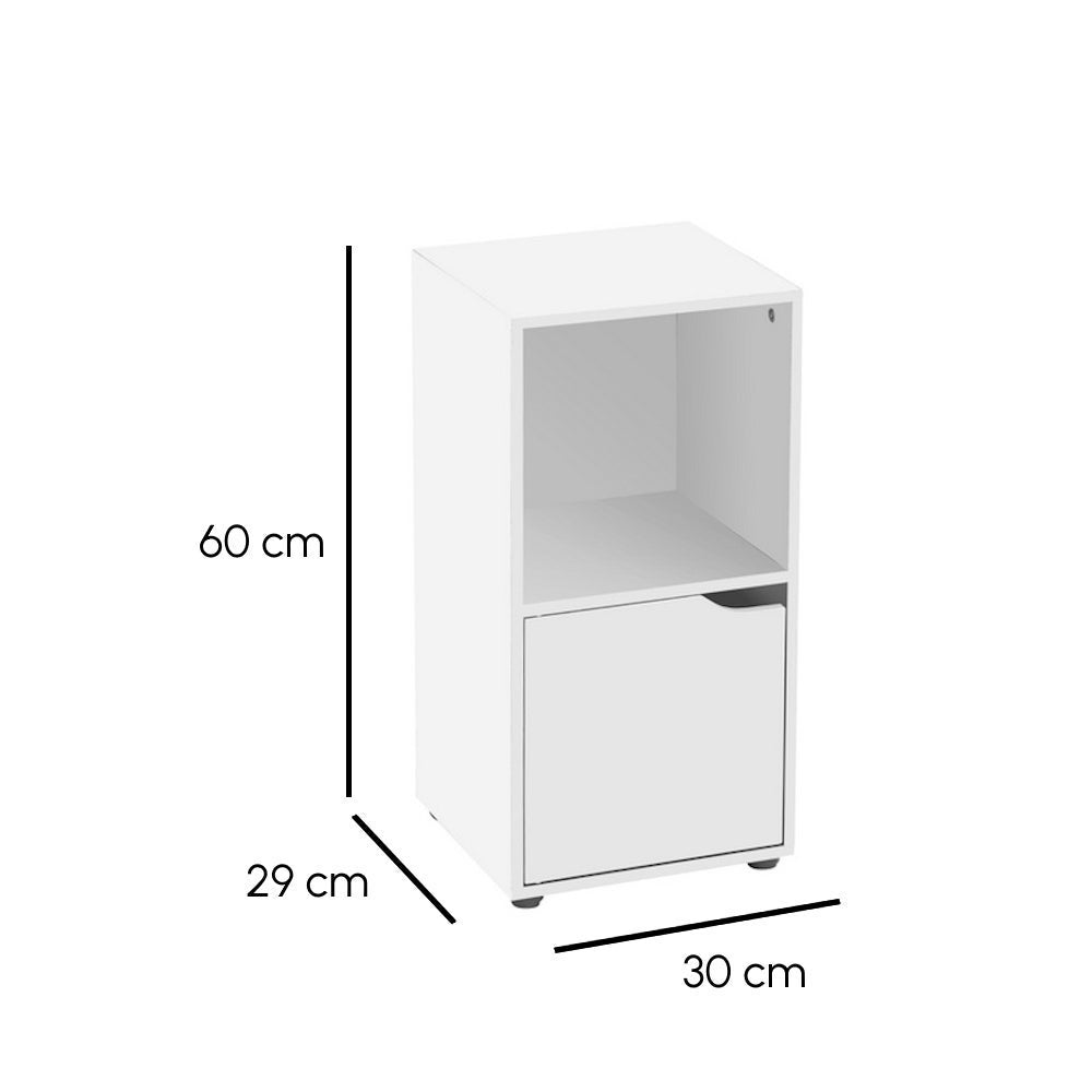 Set de 2 mesa auxiliares blancas