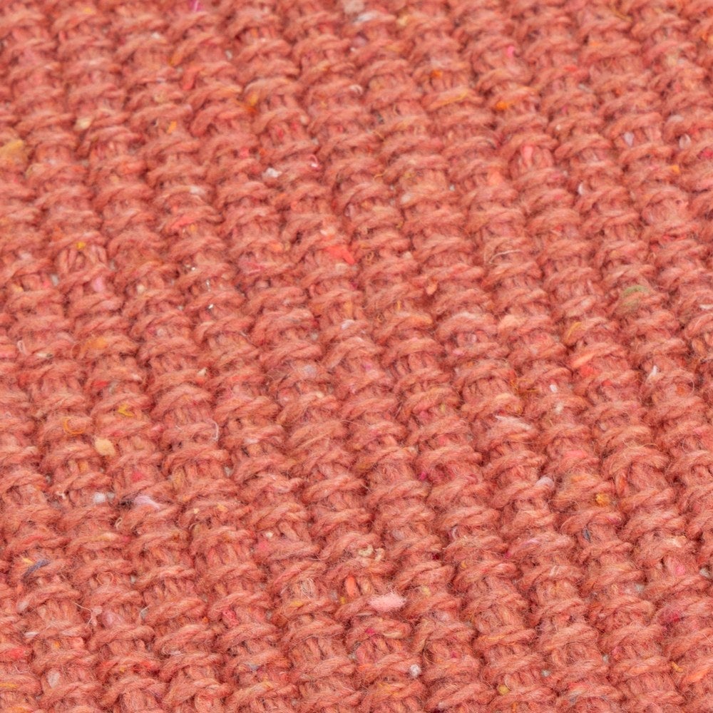 Set de 3 alfombras rectangulares marrón rosa y beige de algodón de 50x80cm