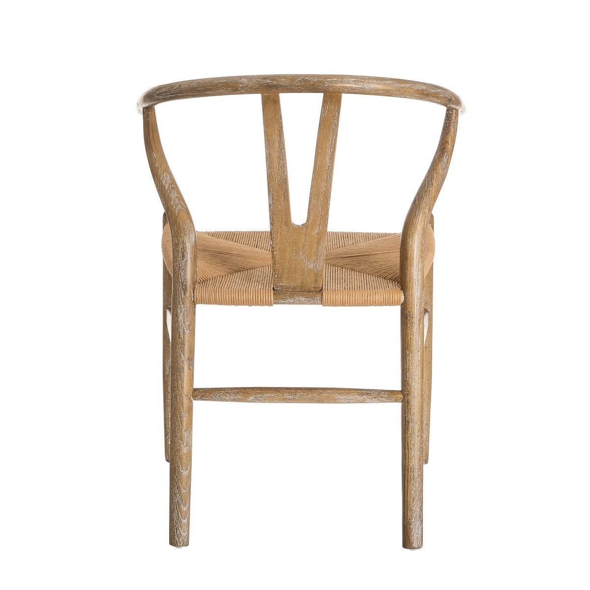 Silla marrón de madera de olmo