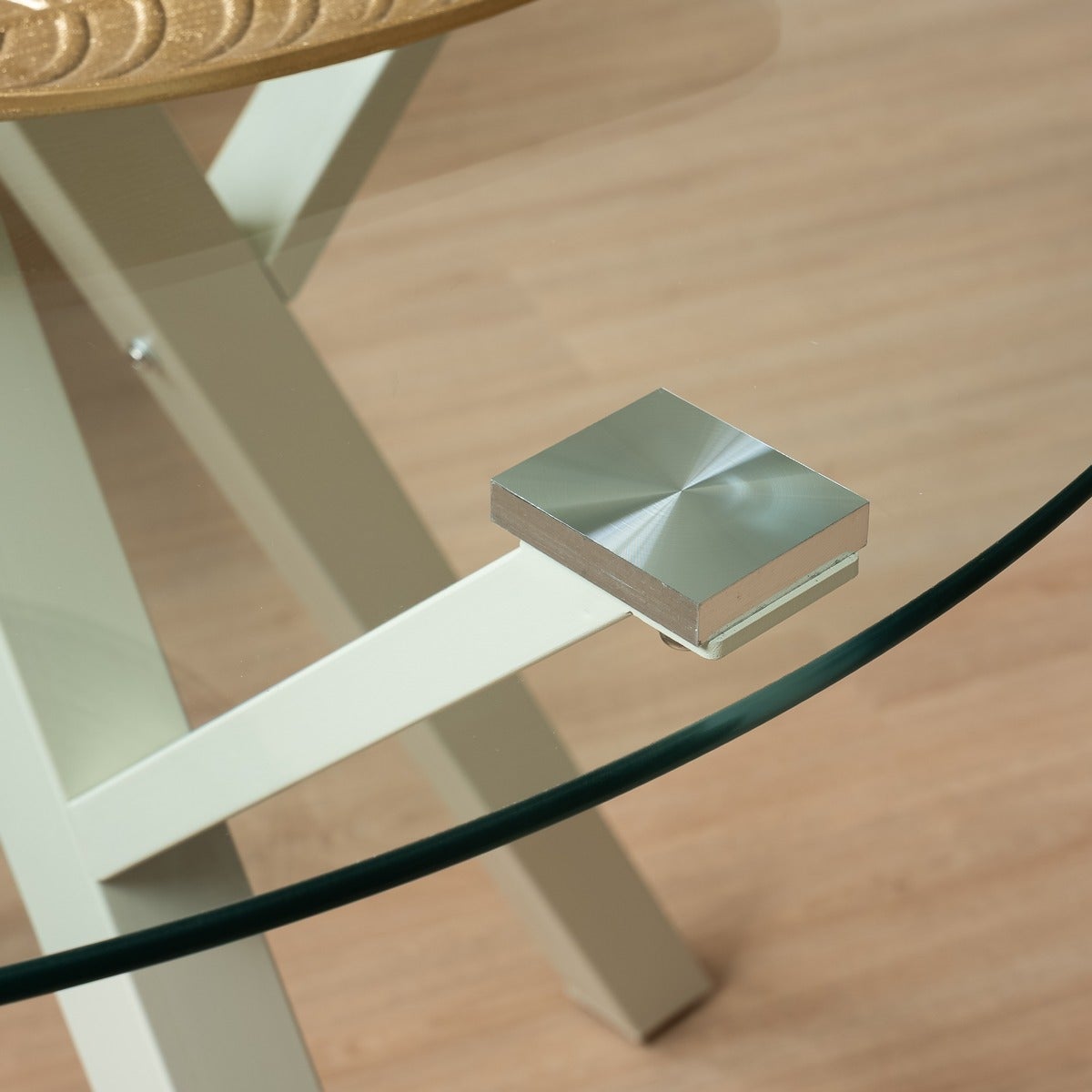 Mesa de comedor Elsa beige de 100cm