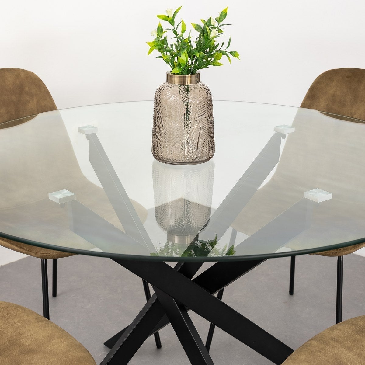 Mesa de comedor Neva negra de 120cm