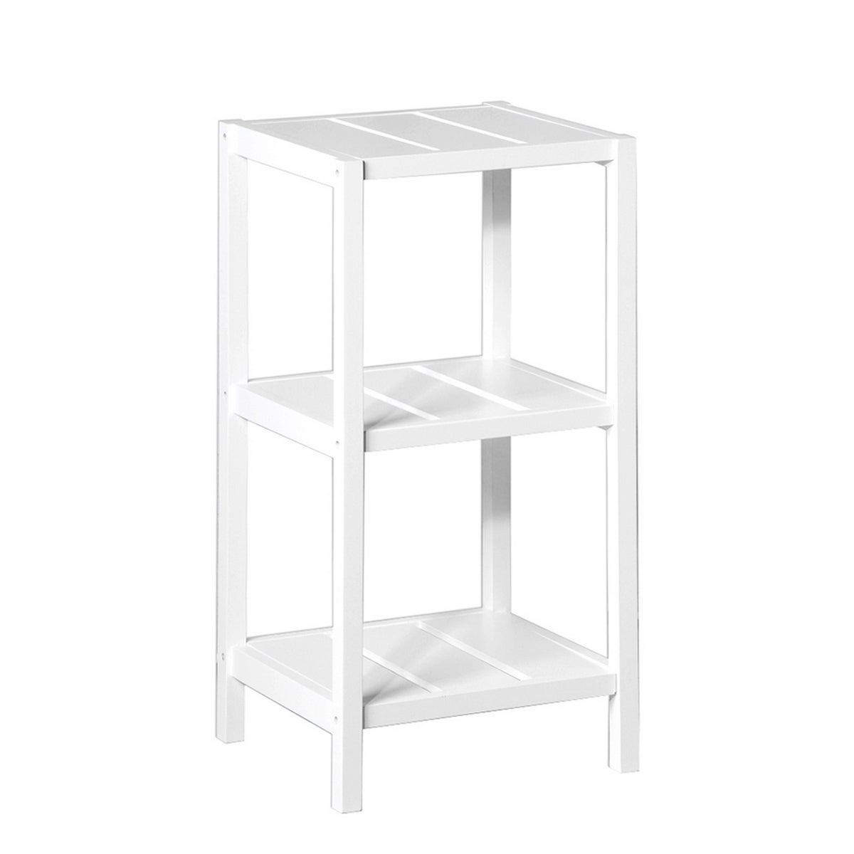 Estantería con 3 baldas de madera blanca de 37x33x76 cm