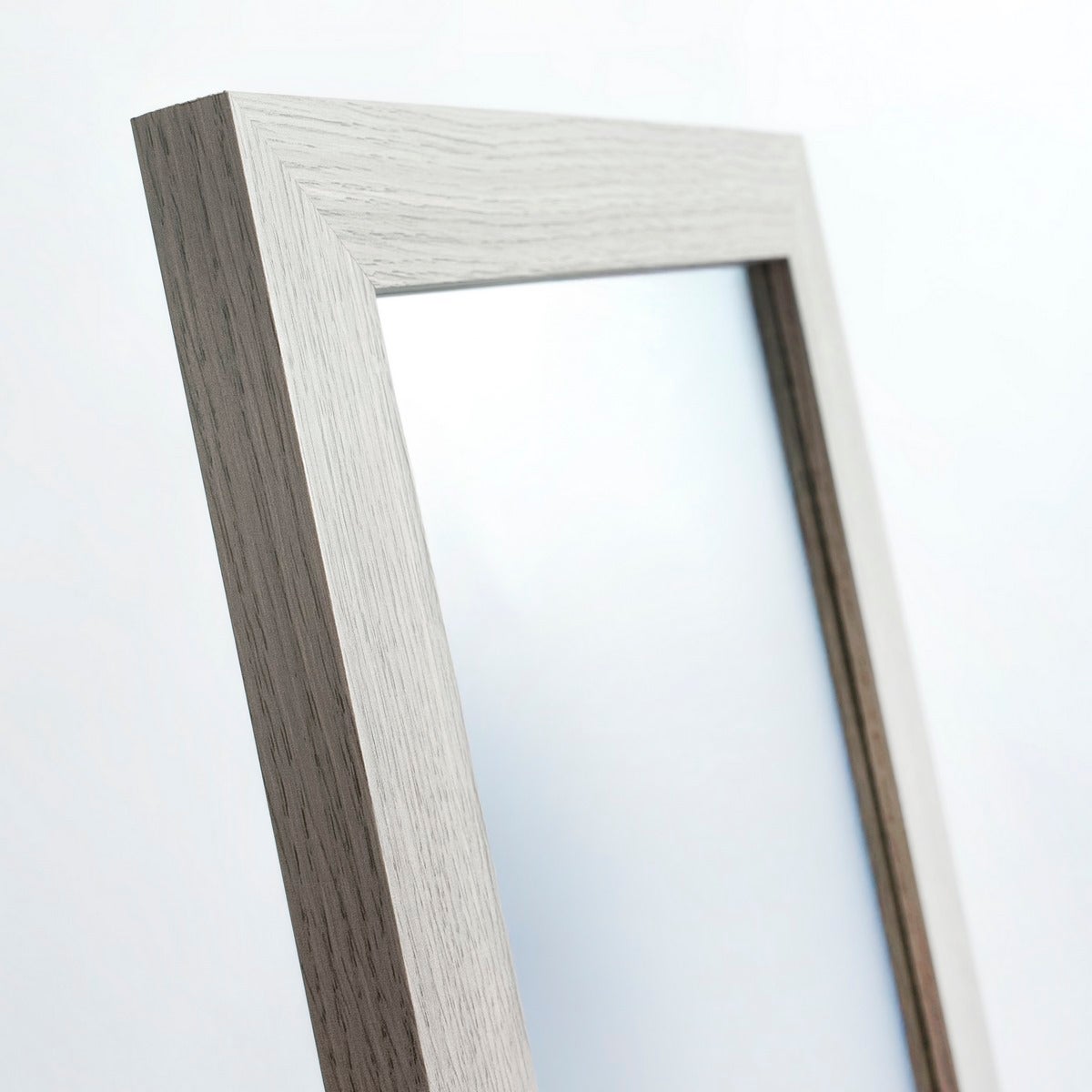 Espejo de pie gris de madera MDF de 37x157 cm