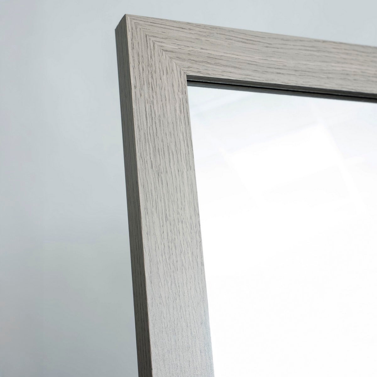 Espejo de pie gris de madera MDF de 37x157 cm