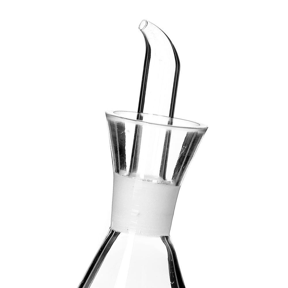 Aceitera antigoteo transparente de cristal 250 ml 9x9x19 cm