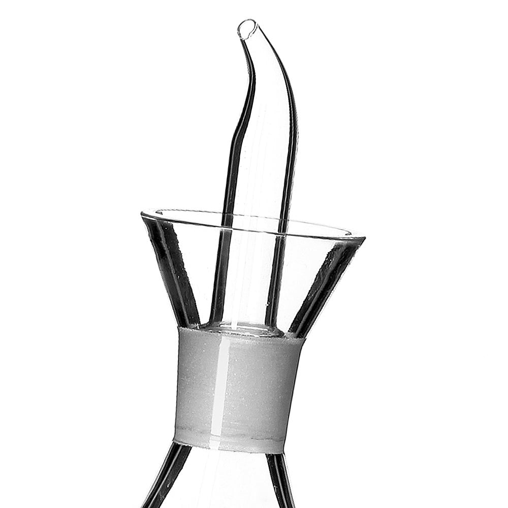 Aceitera antigoteo transparente de cristal 500 ml 10x10x22 cm