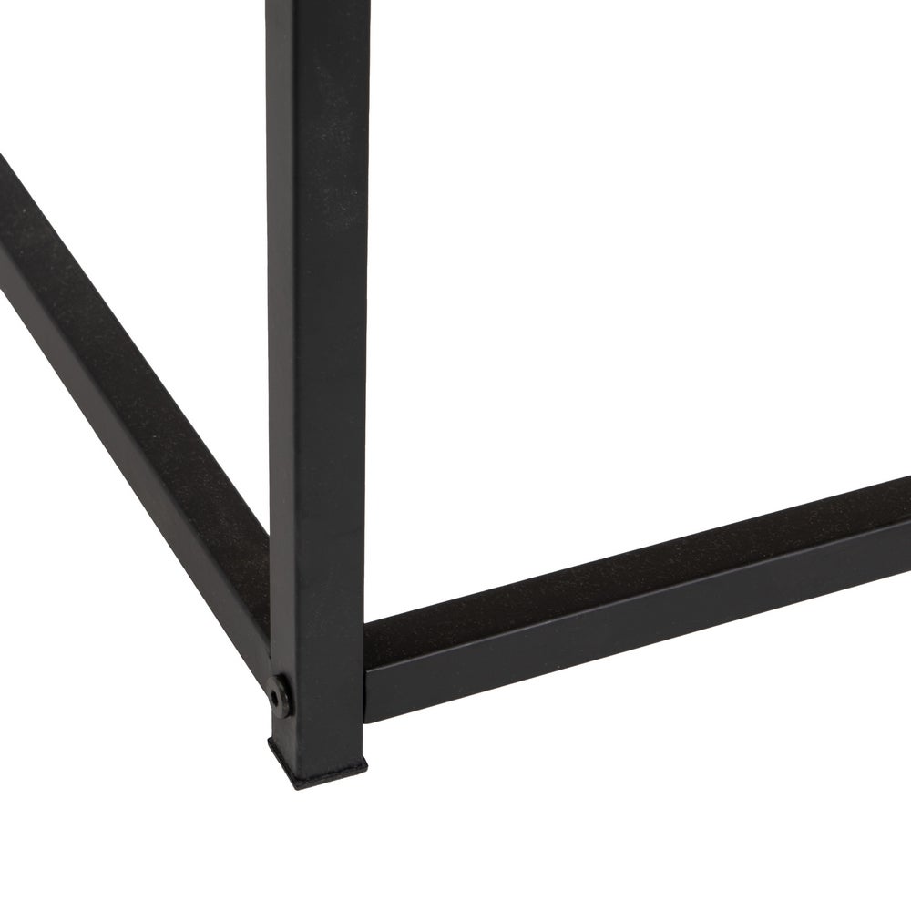 Mesa de centro elevable Urban negra y roble de 100x55x40/53 cm