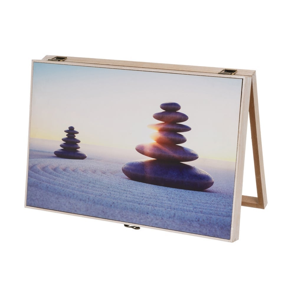 Tapa contador Piedras de madera de 46x31 cm