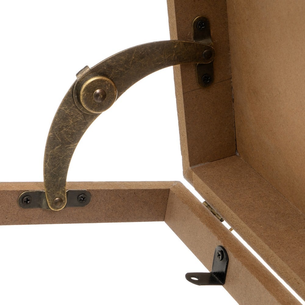 Tapa contador Hojas Beige de madera de 46x31 cm