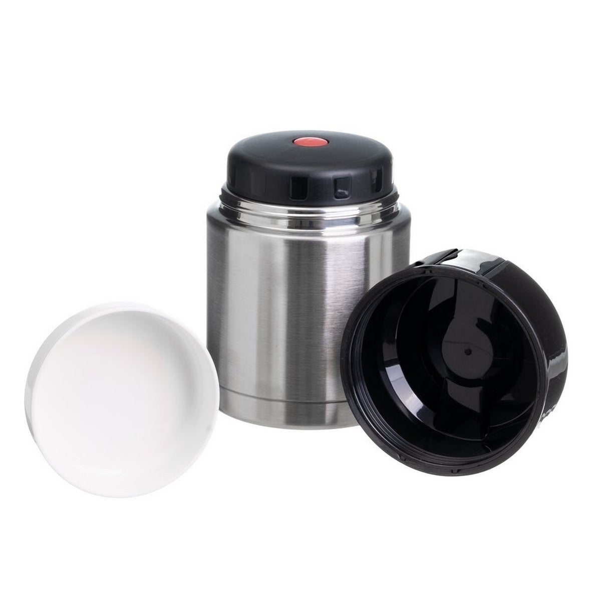 Termo para sólidos Office de acero inoxidable plateado de 800 ml