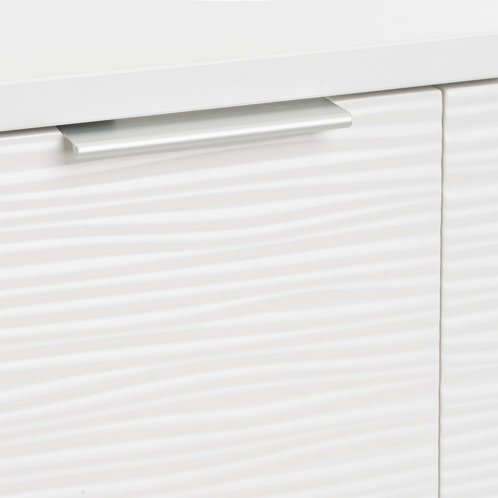 Mueble bajo lavabo blanco de madera con 2 puertas 60x30x60 cm