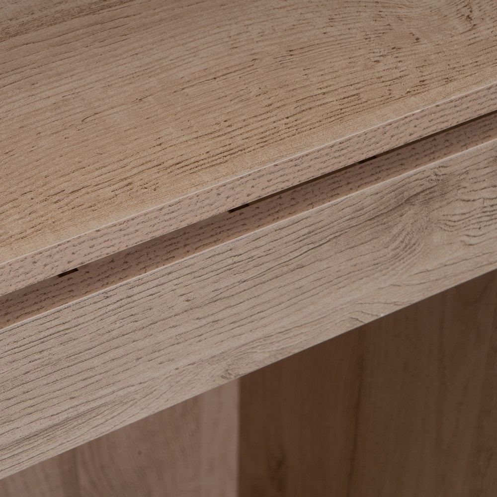 Armario color natural con barra y pantalonero de 60x45x180 cm