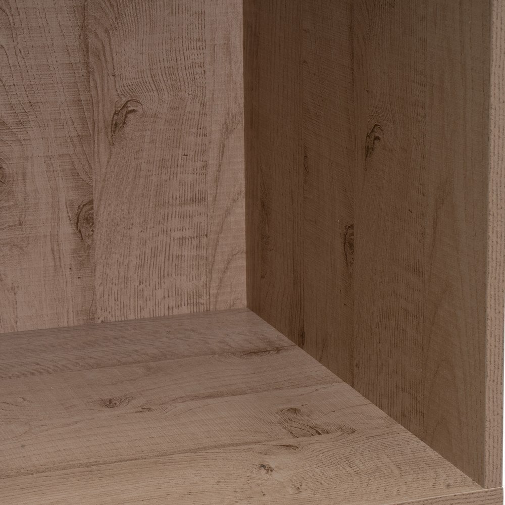 Armario color natural con barra y pantalonero de 60x45x180 cm