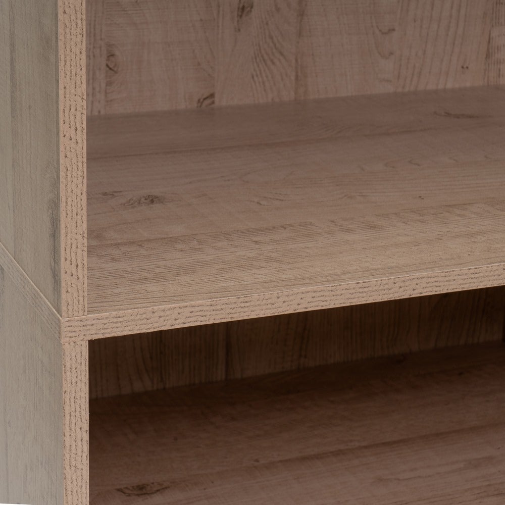 Armario modular natural de madera con 5 estantes 60x45x180 cm