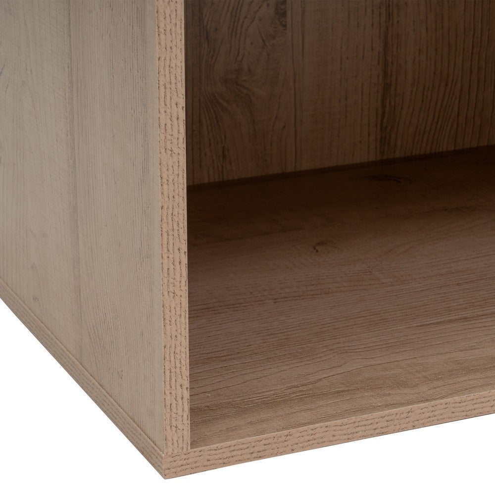Armario modular natural de madera con 5 estantes 60x45x180 cm