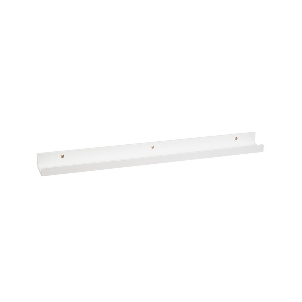 Estante repisa para cuadros de MDF blanco de 80 cm