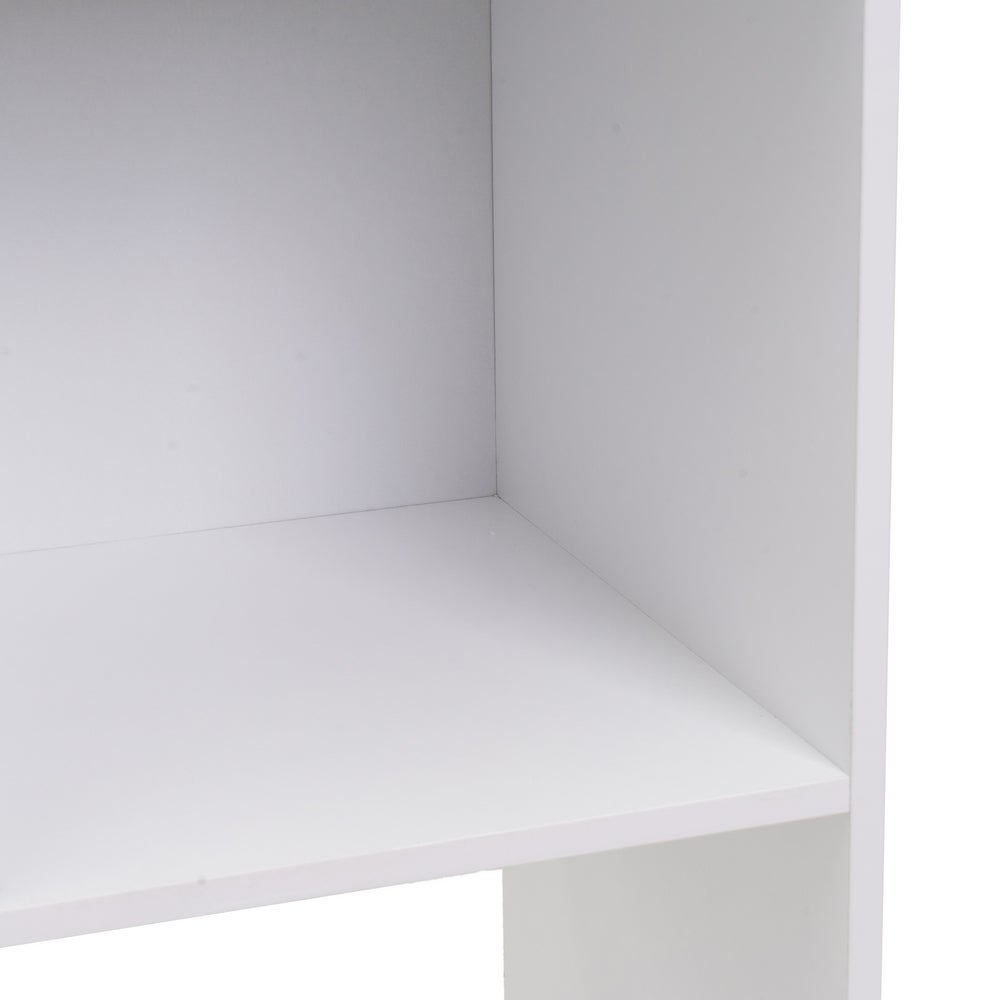 Estantería cubo con estantes de MDF blanca de 60x120 cm