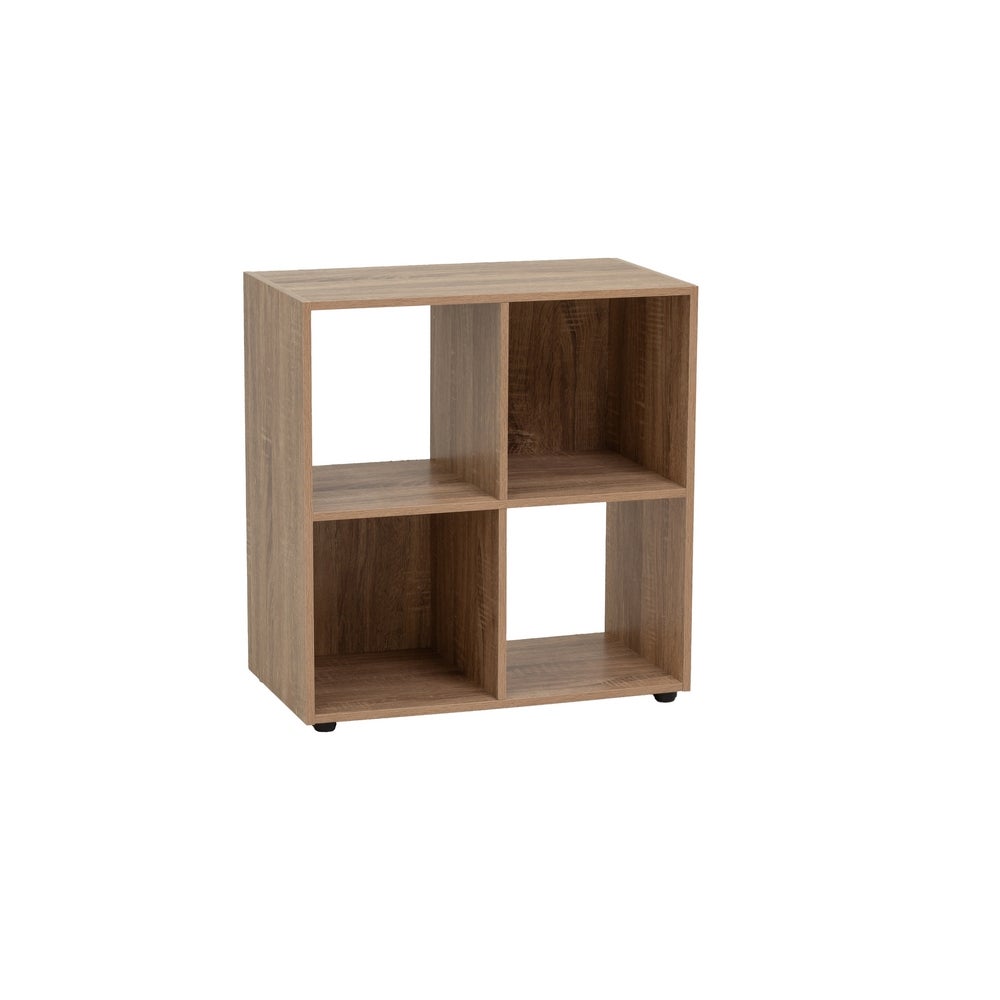 Estantería cubo con estantes de MDF color natural de 60x62 cm