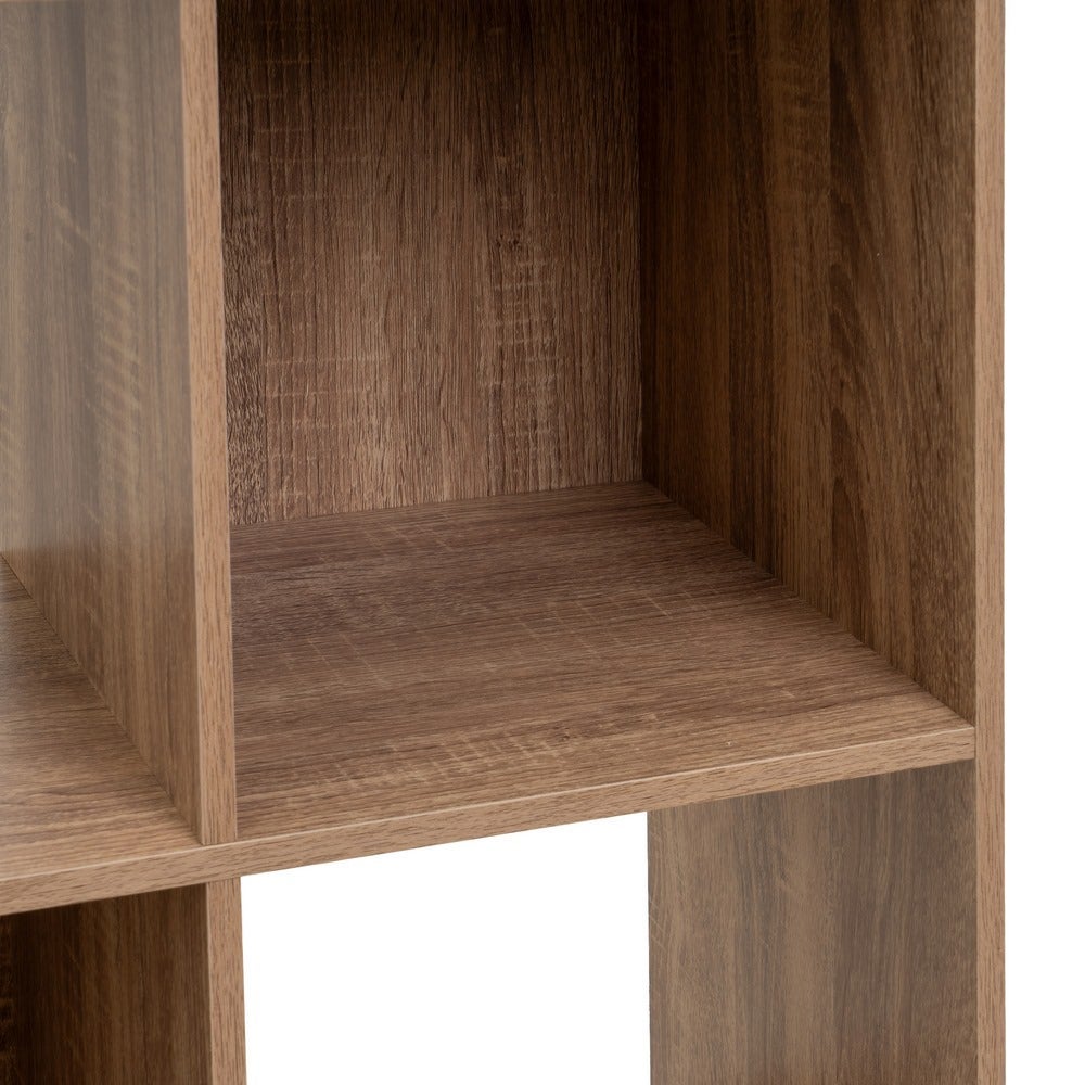 Estantería cubo con estantes de MDF color natural de 60x120 cm