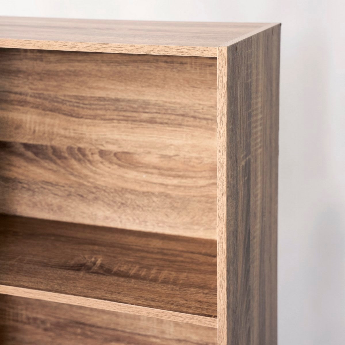 Librería 3 estantes de MDF color natural de 60x147 cm