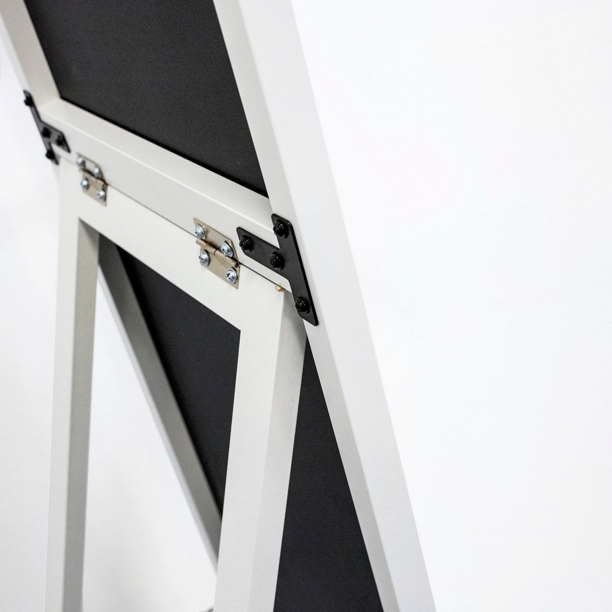 Espejo de pie vestidor blanco con pie plegable de 151 cm