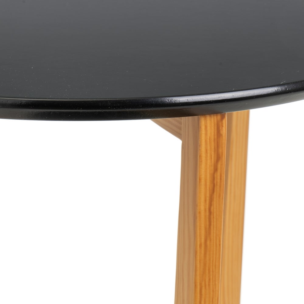 Mesa Auxiliar Negra de Madera Laminada-Pino 45x45x60 cm