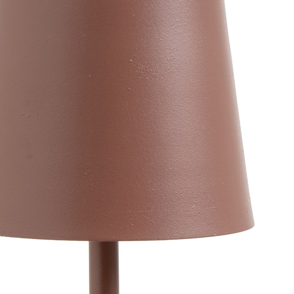 Lámpara LED de metal terracota de 27 cm